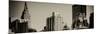 Panoramic Cityscape with the Empire State Building and the New Yorker Hotel-Philippe Hugonnard-Mounted Photographic Print