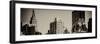 Panoramic Cityscape with the Empire State Building and the New Yorker Hotel-Philippe Hugonnard-Framed Photographic Print