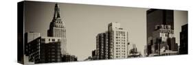 Panoramic Cityscape with the Empire State Building and the New Yorker Hotel-Philippe Hugonnard-Stretched Canvas