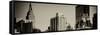 Panoramic Cityscape with the Empire State Building and the New Yorker Hotel-Philippe Hugonnard-Framed Stretched Canvas