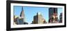 Panoramic Cityscape with the Empire State Building and the New Yorker Hotel-Philippe Hugonnard-Framed Photographic Print