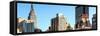 Panoramic Cityscape with the Empire State Building and the New Yorker Hotel-Philippe Hugonnard-Framed Stretched Canvas