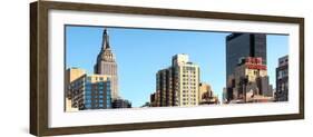 Panoramic Cityscape with the Empire State Building and the New Yorker Hotel-Philippe Hugonnard-Framed Photographic Print