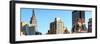 Panoramic Cityscape with the Empire State Building and the New Yorker Hotel-Philippe Hugonnard-Framed Photographic Print