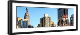 Panoramic Cityscape with the Empire State Building and the New Yorker Hotel-Philippe Hugonnard-Framed Photographic Print