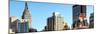 Panoramic Cityscape with the Empire State Building and the New Yorker Hotel-Philippe Hugonnard-Mounted Photographic Print