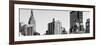 Panoramic Cityscape with the Empire State Building and the New Yorker Hotel-Philippe Hugonnard-Framed Photographic Print