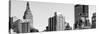 Panoramic Cityscape with the Empire State Building and the New Yorker Hotel-Philippe Hugonnard-Stretched Canvas