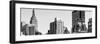 Panoramic Cityscape with the Empire State Building and the New Yorker Hotel-Philippe Hugonnard-Framed Photographic Print