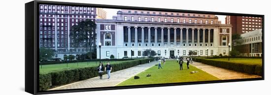 Panoramic - Columbia University - College - Campus - Buildings and Structures - Manhattan - New Yor-Philippe Hugonnard-Framed Stretched Canvas