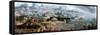 Panoramic Fantasy with the Abduction of Helen, 1535-Maerten van Heemskerck-Framed Stretched Canvas