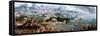 Panoramic Fantasy with the Abduction of Helen, 1535-Maerten van Heemskerck-Framed Stretched Canvas