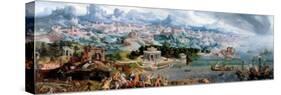 Panoramic Fantasy with the Abduction of Helen, 1535-Maerten van Heemskerck-Stretched Canvas