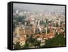 Panoramic Hilltop View of the City, Sarajevo, Bosnia-Christian Kober-Framed Stretched Canvas