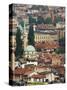 Panoramic Hilltop View of the City, Sarajevo, Bosnia-Christian Kober-Stretched Canvas