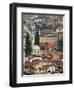 Panoramic Hilltop View of the City, Sarajevo, Bosnia-Christian Kober-Framed Photographic Print