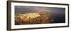 Panoramic Image of Fira in the Evening-Markus Lange-Framed Photographic Print