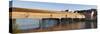 Panoramic Image of the Historic Wooden Bridge over the Rhine River-Markus Lange-Stretched Canvas
