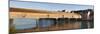 Panoramic Image of the Historic Wooden Bridge over the Rhine River-Markus Lange-Mounted Photographic Print