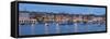 Panoramic Image of the Waterfront and Harbour-Markus Lange-Framed Stretched Canvas