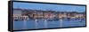 Panoramic Image of the Waterfront and Harbour-Markus Lange-Framed Stretched Canvas