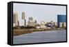 Panoramic Indianapolis-benkrut-Framed Stretched Canvas