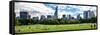 Panoramic Landscape, a Summer in Central Park, Lifestyle, Manhattan, New York City-Philippe Hugonnard-Framed Stretched Canvas