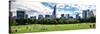 Panoramic Landscape, a Summer in Central Park, Lifestyle, Manhattan, New York City-Philippe Hugonnard-Stretched Canvas