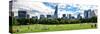 Panoramic Landscape, a Summer in Central Park, Lifestyle, Manhattan, New York City-Philippe Hugonnard-Stretched Canvas