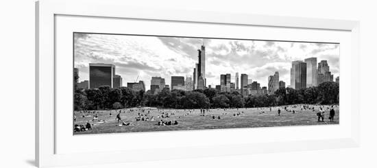 Panoramic Landscape, a Summer in Central Park, Lifestyle, Manhattan, NYC-Philippe Hugonnard-Framed Photographic Print