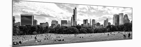 Panoramic Landscape, a Summer in Central Park, Lifestyle, Manhattan, NYC-Philippe Hugonnard-Mounted Photographic Print