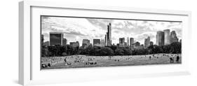 Panoramic Landscape, a Summer in Central Park, Lifestyle, Manhattan, NYC-Philippe Hugonnard-Framed Photographic Print