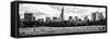 Panoramic Landscape, a Summer in Central Park, Lifestyle, Manhattan, NYC-Philippe Hugonnard-Framed Stretched Canvas