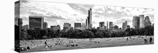 Panoramic Landscape, a Summer in Central Park, Lifestyle, Manhattan, NYC-Philippe Hugonnard-Stretched Canvas