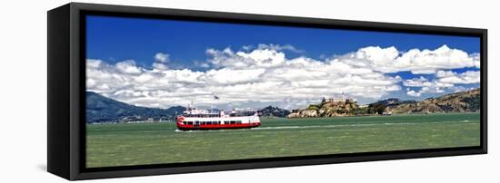 Panoramic Landscape - Alcatraz Island - Prison - San Francisco - California - United States-Philippe Hugonnard-Framed Stretched Canvas