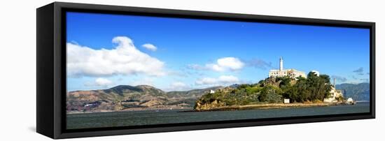 Panoramic Landscape - Alcatraz Island - Prison - San Francisco - California - United States-Philippe Hugonnard-Framed Stretched Canvas