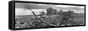 Panoramic Landscape - Arches National Park - Utah - United States-Philippe Hugonnard-Framed Stretched Canvas