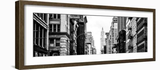 Panoramic Landscape, Architecture and Buildings, Urban Scene, 401 Broadway, Lower Manhattan, NYC-Philippe Hugonnard-Framed Photographic Print