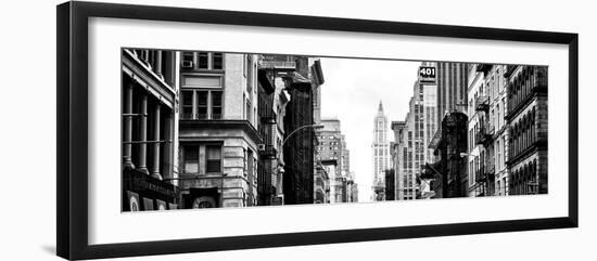 Panoramic Landscape, Architecture and Buildings, Urban Scene, 401 Broadway, Lower Manhattan, NYC-Philippe Hugonnard-Framed Photographic Print