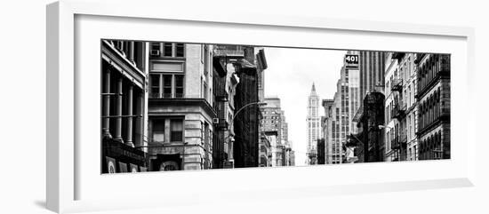 Panoramic Landscape, Architecture and Buildings, Urban Scene, 401 Broadway, Lower Manhattan, NYC-Philippe Hugonnard-Framed Photographic Print