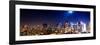 Panoramic Landscape by Night of Manhattan-Philippe Hugonnard-Framed Photographic Print