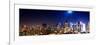 Panoramic Landscape by Night of Manhattan-Philippe Hugonnard-Framed Photographic Print