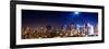 Panoramic Landscape by Night of Manhattan-Philippe Hugonnard-Framed Photographic Print