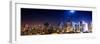 Panoramic Landscape by Night of Manhattan-Philippe Hugonnard-Framed Photographic Print