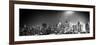 Panoramic Landscape by Night of Manhattan-Philippe Hugonnard-Framed Photographic Print