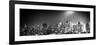 Panoramic Landscape by Night of Manhattan-Philippe Hugonnard-Framed Photographic Print