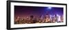 Panoramic Landscape by Pink Night of Manhattan-Philippe Hugonnard-Framed Photographic Print