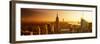 Panoramic Landscape - Empire State Building - Sunset - Manhattan - New York City - United States-Philippe Hugonnard-Framed Photographic Print