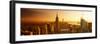 Panoramic Landscape - Empire State Building - Sunset - Manhattan - New York City - United States-Philippe Hugonnard-Framed Photographic Print