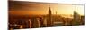 Panoramic Landscape - Empire State Building - Sunset - Manhattan - New York City - United States-Philippe Hugonnard-Mounted Photographic Print